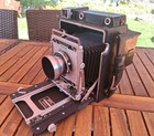 Mint Graflex 4x5 Crown Graphic Special Camera 135mm 4 7 Optar Lens   beautiful  