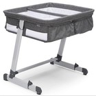 Delta Children Twin City Bedside Bassinet Sleeper  Gray