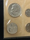 1957 Proof Set 90  Silver Franklin Half Quarter Dime 5 Coins Original Envelope