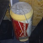 Budweiser Can-shaped Beer Cooler With Lid   Carry Strap  Breweriana