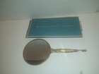 Vintage Matson Beauty Hand Held Two Sided Gold Mirror With Original Box 