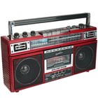 Supersonic Sc3201btrd Retro 4-band Radio And Cassette Player With Bluetooth  Red