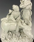 A Dehua Blanc De Chine Porcelain Sculpture The Cowherd And The Girl