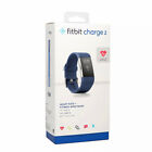 New Fitbit Charge 2 Blue Running Motion Detection with S   L Sizes Wristband 