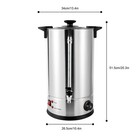 15l Commercial Catering Electric Hot Water Urn Water Warmer  Tea   Coffee Kettle