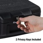 Sentrysafe 1200 Fire-resistant Box Safe With Key Lock 0 18 Cu  Ft   Black