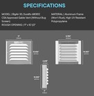 New Container Modification World Bigair Louvered Gable Vent 2 Pack No Screen