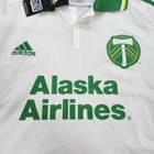 Portland Timbers Jersey Mens Large White Mls Soccer Alaska Airlines Adidas