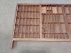 Vtg Hamilton Manufacturing Co Wooden Printer Drawer Letterpress Tray Shadow Box