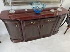 Antique Dining Room Table With Cabinet  chairs Included 