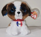 Ty Beanie Boos Jack The Dog  paris Exclusive  6  Mwmts Plush Stuffed Animal Toy