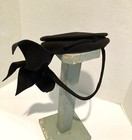 Vintage 1930s 1940s Brown Wool Felt Tilt Hat