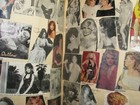 Vtg Photo Album Scrapbook Of Female Celebrities  Girls  50 Double Sided Pages