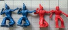 Vintage Mpc Plastic Indians 65mm Figures Lot Of 4 Figures  28