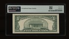 Dbr 1953-b  5 Legal Fr  1534 Ca Block Pmg 63 Epq Serial C36671571a