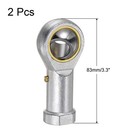 2pcs Phsb10 Female Rod End Bearing 5 8  Bore And 5 8-18 Right Hand Thread