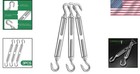 Versatile Stainless Steel Turnbuckles - 3pcs Heavy-duty M12 For Professional Use