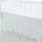 Dust Ruffle Crib Skirt  100  Egyptian Cotton 800 Thread Count  Mini Crib Size   