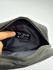 Tumi For Delta Black Small Zip Pouch Travel Case Cosmetic Bag Toiletry Bag