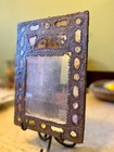 Antique Persian Mirror Silver 1800 s Qajar Dynasty Ottoman Empire Moorish