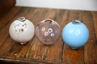 Antique Lightning Rod Ball Weathervane Glass Globe Lot Clear Purple Blue Vintage