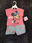 Minnie Mouse Two Piece Outfit  Toddlers  Multisized  New With Tags  Summer Outfi