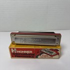 Vintage Nib Hohner International Harmonica-key Of C Made In Brazil Easy To Play