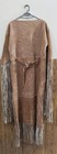 American Native Handmade Western Suede Leather Fringe Dress Beaded Wedding