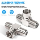 2 Pack Coaxial Cable Splitter Tv Splitter 2 In 1 Out F Type Rg6 Male To   