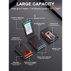 Men s Slim Popup Bifold Carbon Fiber Wallet  Rfid Blocking  Money Clip  Men Gift