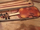 Vintage Violin Antonius Stradivarius Cremona Faciebat Anno 1681 W case - Parts 