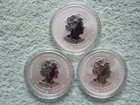 2024 Australian Silver Lunar Dragon Series Iii Colorized  3 Coin Set From Rolls 