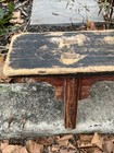 Antique 1800   s Primitive Americana Handmade Wood Barn Stool 4 Legs No Nails 