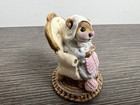 Wee Forest Folk Mice 1981 Pearl Knit Mouse M-059  Annette Petersen