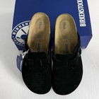 Birkenstock Boston Suede Leather Black Clog Shoe Us 9 10 11 12 new W box