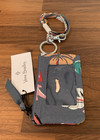 Vera Bradley Zip Id Case Badge Holder And Lanyard In Coastal Paradise Nwt