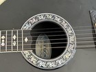 Ovation Custom Legend Black Acoustic Guitar 1982 Vintage With Cracks