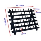 Nw Colorful 60-spools Wooden Thread Holder Sewing And Embroidery Thread Rack