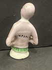 Rare Antique Porcelain Art Deco Flapper Pin Cushion Half Doll Marked Germany