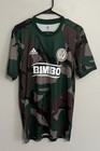Adidas Men   s Medium Philadelphia Union Bimbo Green Brown Mls Camo Soccer Jersey