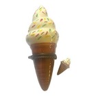Vintage Porcelain Hinged Trinket Box 4    Ice Cream Cone W  Mini Cone Rare