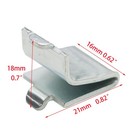 14 Pieces Silver Adjustable Steel Pilaster Shelf Clip Support 
