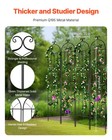 4 Packs Metal Garden Trellis 87  X 20  For Climbing Plant Support Rustproof