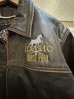 Carroll Original Wear Leather Jacket Medium Idaho Horse Park Icha Champion Rodeo
