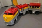 Geotrax Pacific Chief Engine Remote Control Train Red Yellow W Both Cars Works