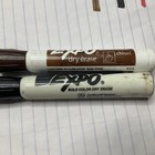 Vtg Expo Dry Erase Sanford Markers Broad Tip 4ct Good Ink - Red  Brown   Black