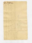 1814 Hand Written And John Dobbins Signed Receipt Mount Holly New Jersey 