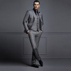Men s Suits Formal Business Officer Jacket Pants Vest 3 Piece Set Groom Tuxedo