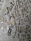Huge Antique Vintage Skeleton Clock Wind Hotel Keys Key Lot Over 300