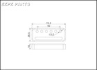Gold Foil Guitar Pickup - Vintage Kawai Style  bridge   Ezpz Parts